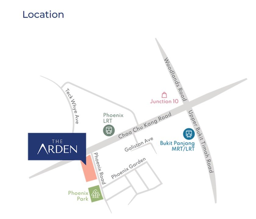 The Arden Location Map 